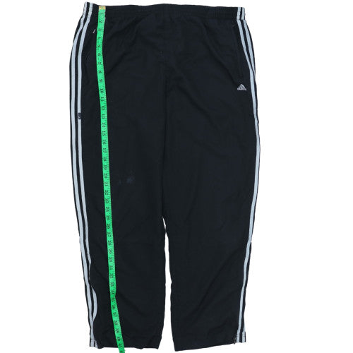 Mens UK Size 2XL adidas Regular Fit Track Pants Black Trousers