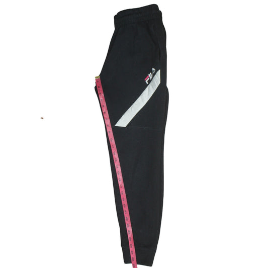 Mens UK Size M FILA Regular Fit Jogger Black Trousers