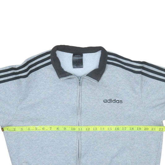 adidas Men's Grey Medium Track Jacket Full Zip Sportswear