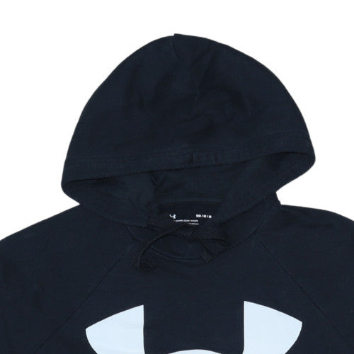 Mens UK Size M Under armour Black Pullover Hoodie