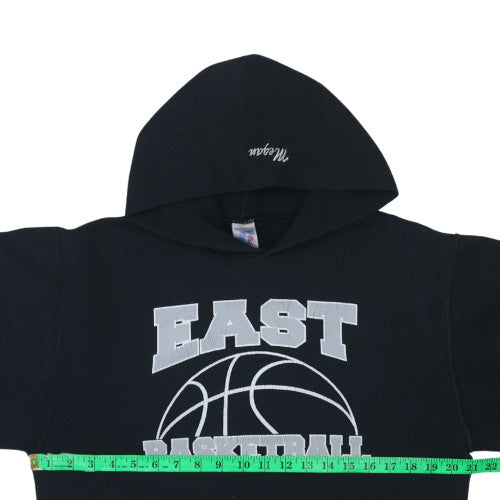Mens UK Size L Russell Athletic Black Pullover Hoodie