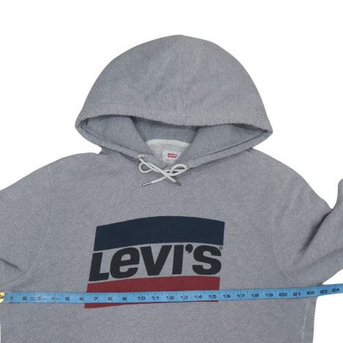 Mens UK Size L Levi's Grey Pullover Hoodie