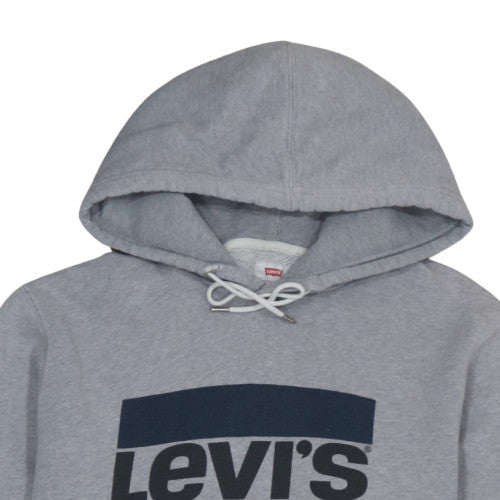Mens UK Size L Levi's Grey Pullover Hoodie
