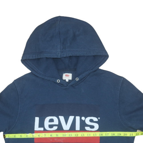 Mens UK Size M Levi's Blue Pullover Hoodie