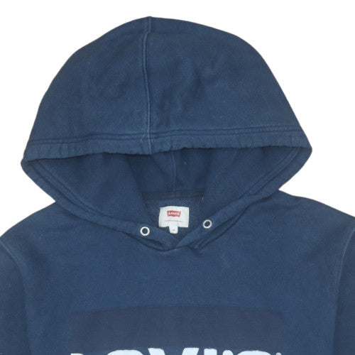 Mens UK Size M Levi's Blue Pullover Hoodie