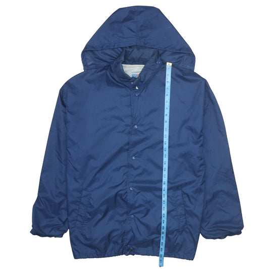 Mens UK Size XL Free Wear Blue Windbreaker Coat