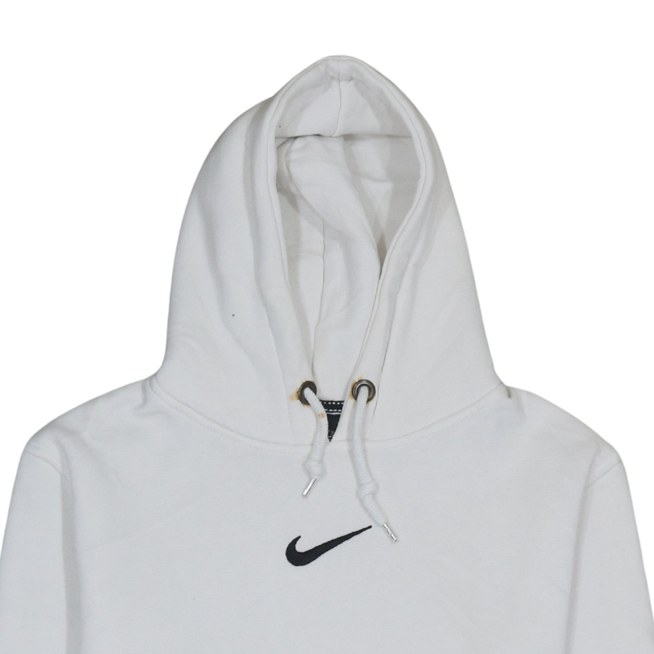 Mens UK Size M Nike White Pullover Hoodie