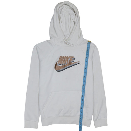 Mens UK Size S Nike White Pullover Hoodie