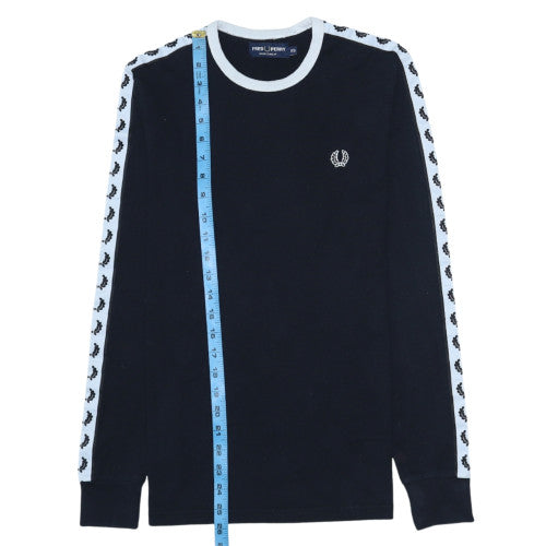 Mens UK Size XS Fred Perry Black Pullover Sweatshirt