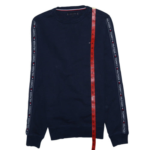 Mens UK Size M Tommy Hilfiger Blue Pullover Sweatshirt