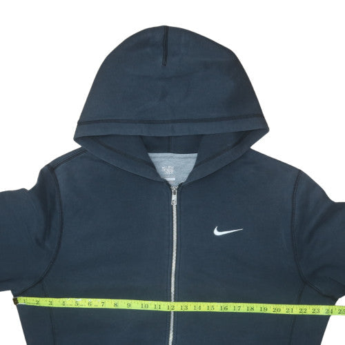 Mens UK Size L Nike Blue Full Zip Hoodie