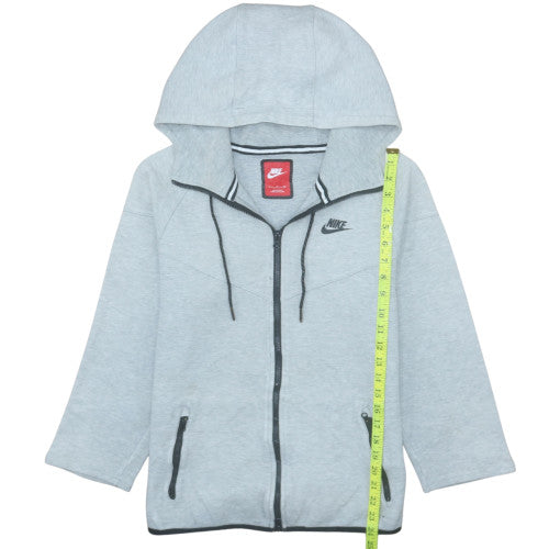 Mens UK Size S Nike Grey Full Zip Hoodie