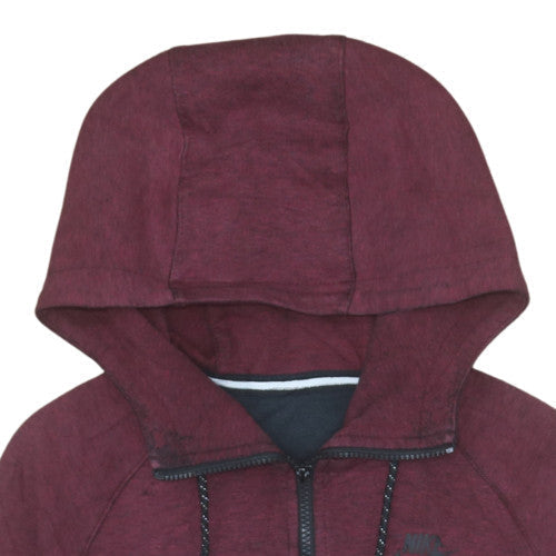 Mens UK Size M Nike Red Full Zip Hoodie