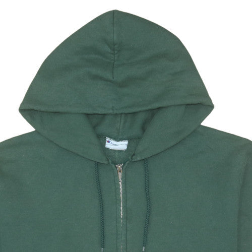 Mens UK Size M Champion Green Full Zip Hoodie