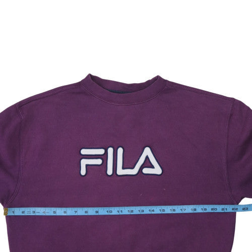 Mens UK Size M FILA Purple Pullover Sweatshirt