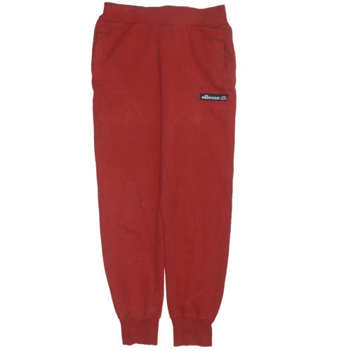 Additional front view of Ellesse women’s red jogger sweatpants fleece medium regular fit
