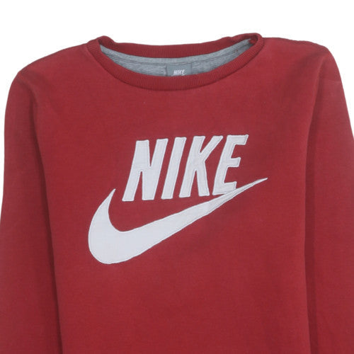 Mens UK Size XS Nike Red Pullover Sweatshirt