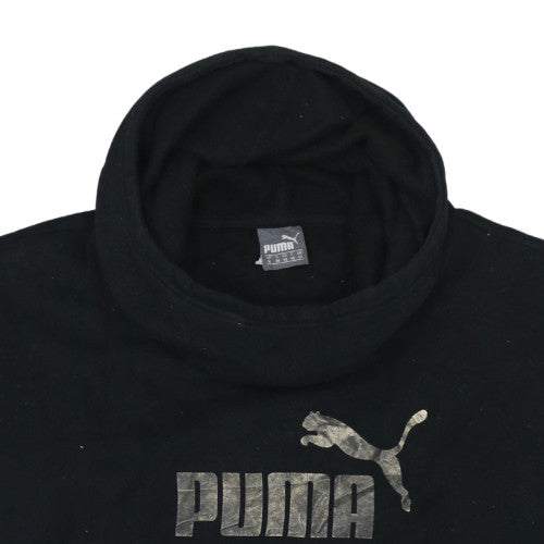 Mens UK Size M PUMA Black Pullover Hoodie