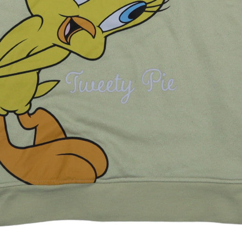 Womens UK Size M Looney Tunes Beige Pullover Sweatshirt