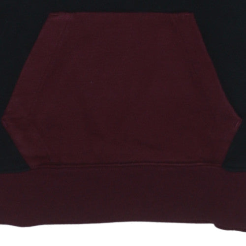 Additional view of Jordan boys’ black & burgundy pullover hoodie 12-13 years fleece lined
