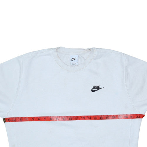 Womens UK Size S Nike White Pullover Sweatshirt