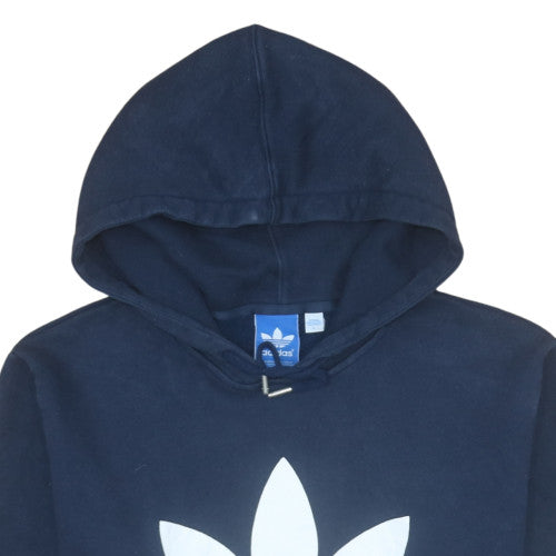 Mens UK Size L adidas Blue Pullover Hoodie