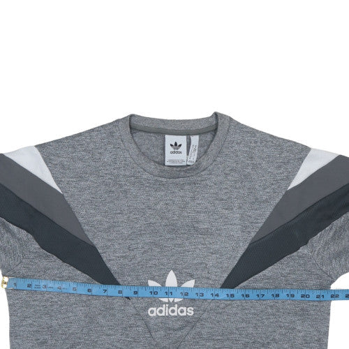 Mens UK Size M adidas Grey Pullover Sweatshirt