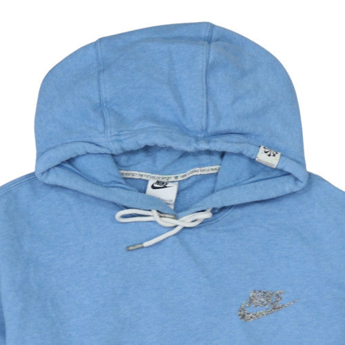 Womens UK Size S Nike Blue Pullover Hoodie