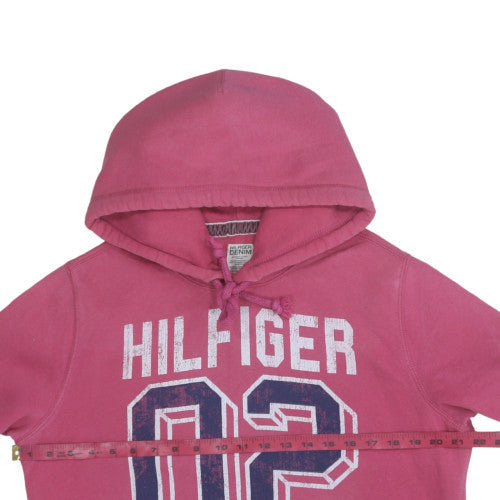 Womens UK Size M Tommy Hilfiger Pink Pullover Hoodie