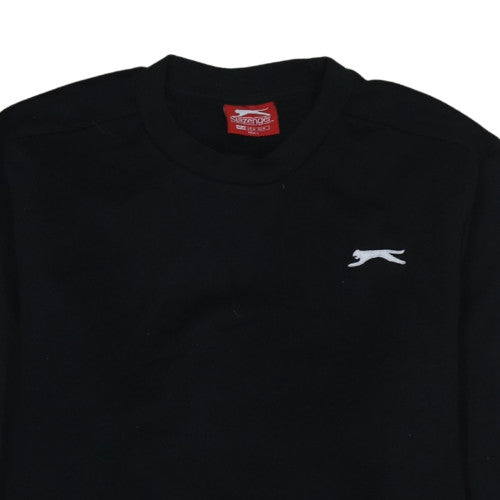 Mens UK Size M Slazenger Black Pullover Sweatshirt