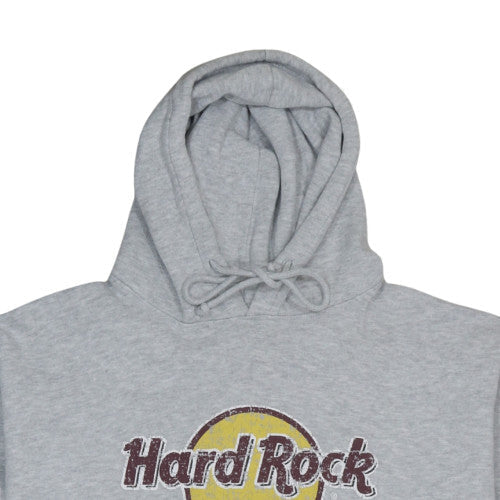 Womens UK Size 2XL Hard Rock Cafe Grey Pullover Hoodie