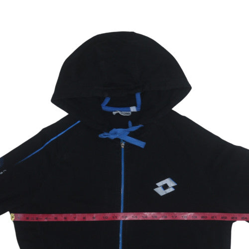 Mens UK Size XL Lotto Black Full Zip Hoodie