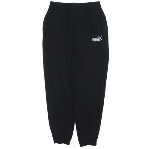 Boys UK Size 14 Years PUMA Regular Fit Jogger Black Trousers