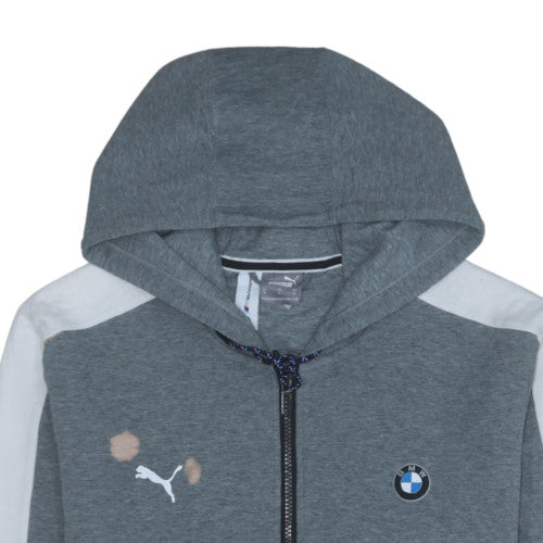 Mens UK Size M PUMA Grey Full Zip Hoodie