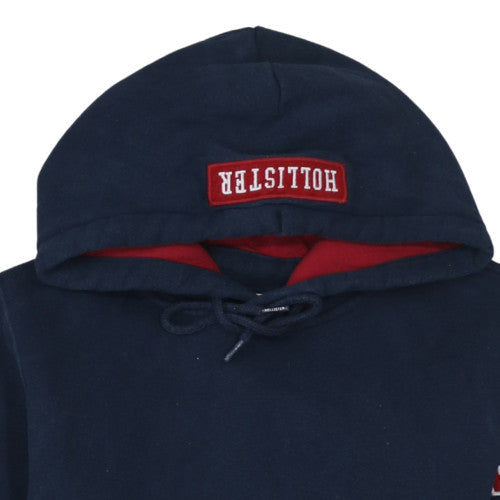 Mens UK Size M Hollister Blue Pullover Hoodie