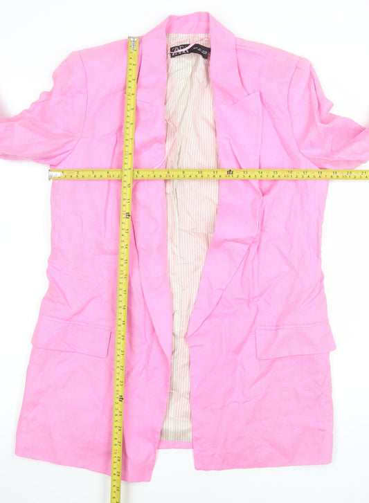 Womens UK Size S Zara Regular Pink Blazer
