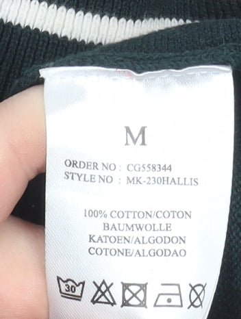 Mens UK Size M Brave Soul Green Pullover Jumper
