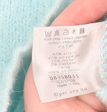 Womens UK Size 16 Marks and Spencer Blue Pullover Jumper