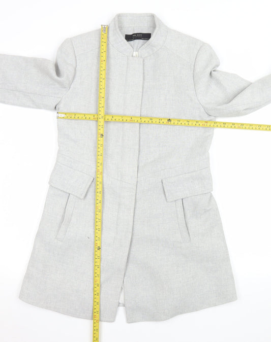 Womens UK Size 12 Zara Grey Overcoat