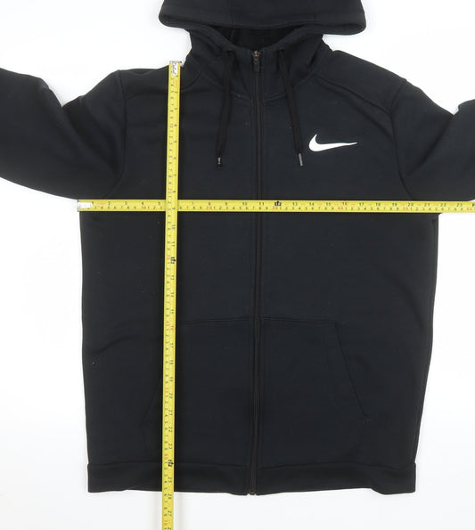 Nike Men's Black Dri-FIT Hooded Full Zip Sports Jacket Size M