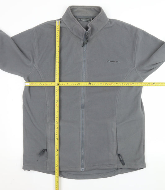 Mens UK Size M Mountainlife Grey Full Zip Sweatshirt