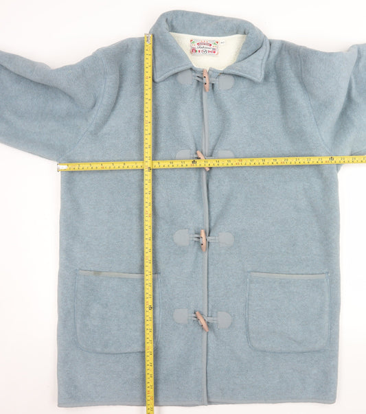 Womens UK Size M Fabrizio Blue Duffel Coat