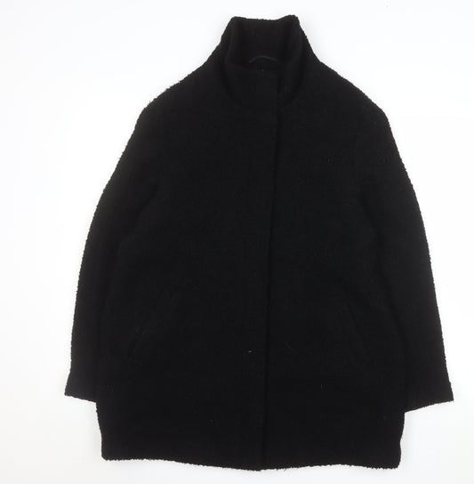 Womens UK Size 14 BHS Black Overcoat