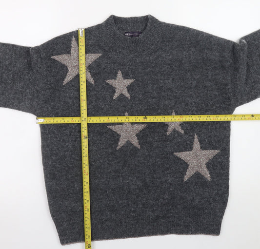 Womens UK Size M Marks and Spencer Grey Pullover Jumper