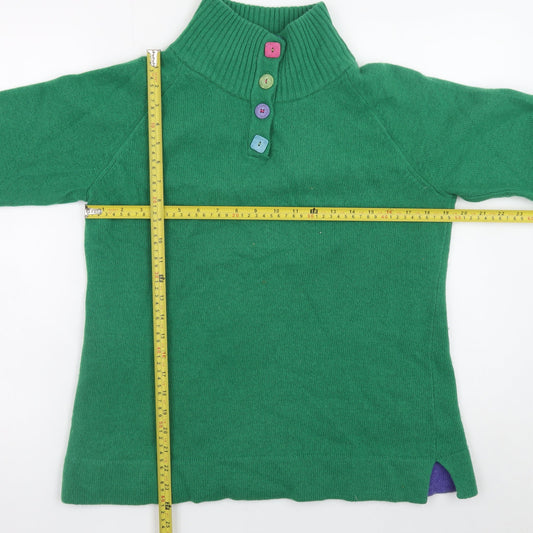 Womens UK Size 16 Mistral Green Henley Jumper