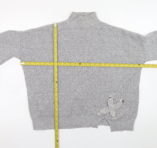 Womens UK Size 8 Miss Selfridge Grey Pullover Jumper
