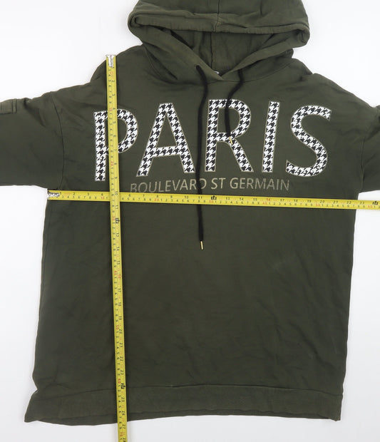 Womens UK Size 16 Select Green Pullover Hoodie