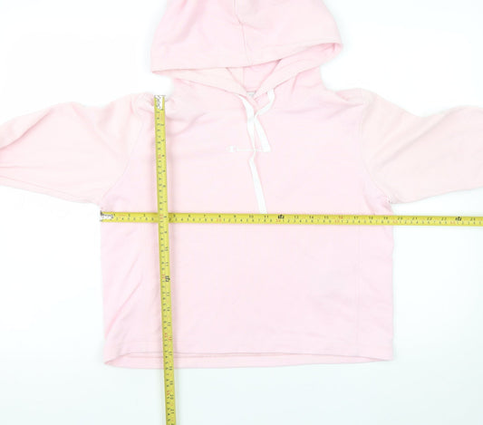 Womens UK Size L Champion Pink Pullover Hoodie