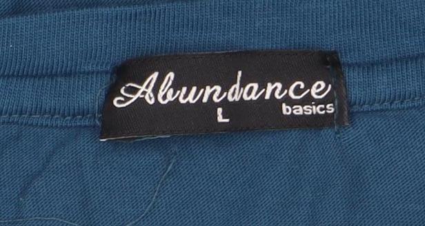 Mens UK Size L Alundance Basics Blue T-Shirt