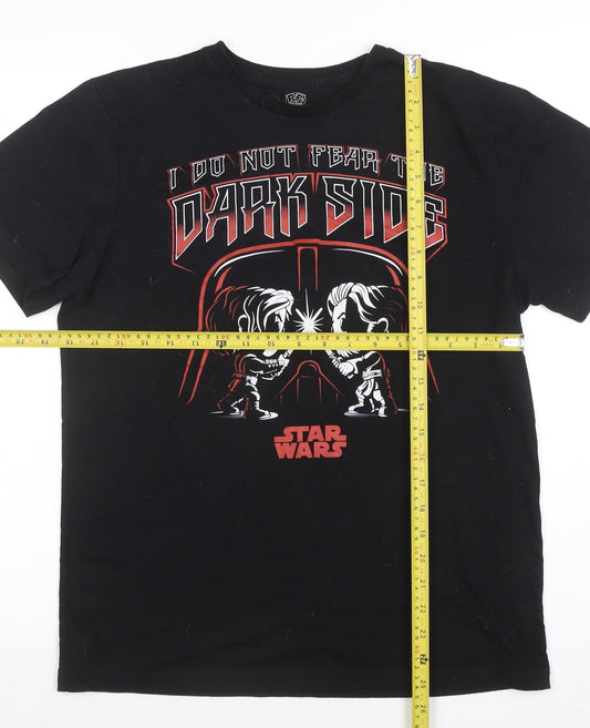 Mens UK Size M Pop! Tees Black T-Shirt